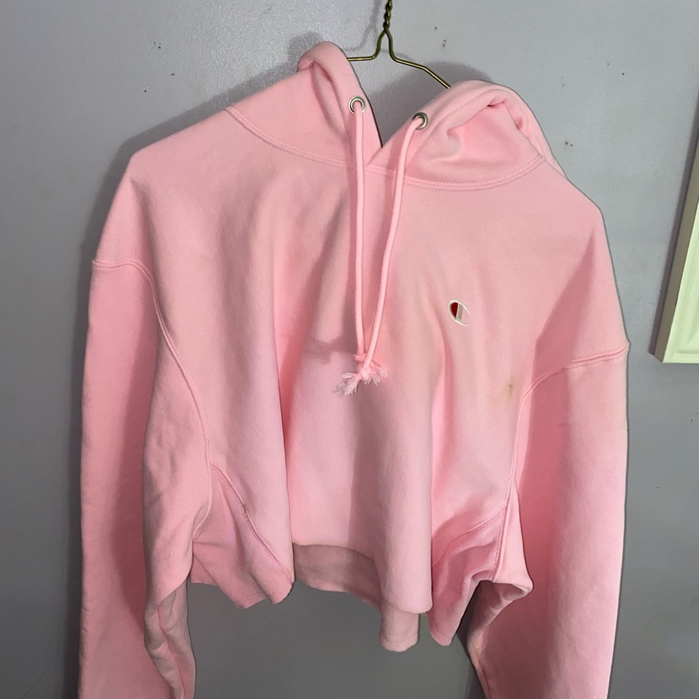 Champion crop hoodie size m